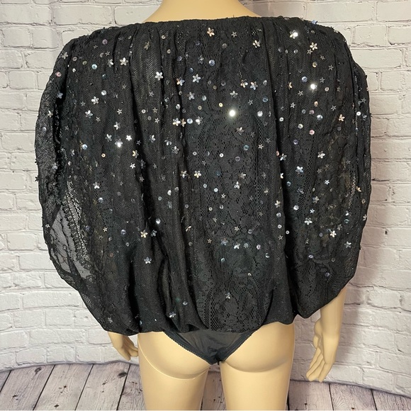 New Free People Summer Shine Black Bodysuit Size S - Picture 4 of 11